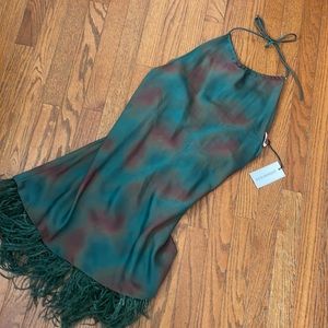 Backless halter dress